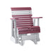 LuxCraft Cherry wood 2 foot Rollback Recycled Plastic Glider Chair
