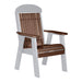 LuxCraft Chestnut Brown 2' Classic Highback Recycled Plastic Chair