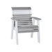 LuxCraft Gray 2' Rollback Recycled Plastic Chair