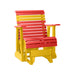 LuxCraft Red 2 foot Rollback Recycled Plastic Glider Chair