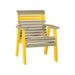 LuxCraft Weatherwood 2' Rollback Recycled Plastic Chair With Cup Holder