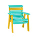 LuxCraft Aruba Blue 2' Rollback Recycled Plastic Chair