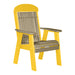LuxCraft Weatherwood 2' Classic Highback Recycled Plastic Chair