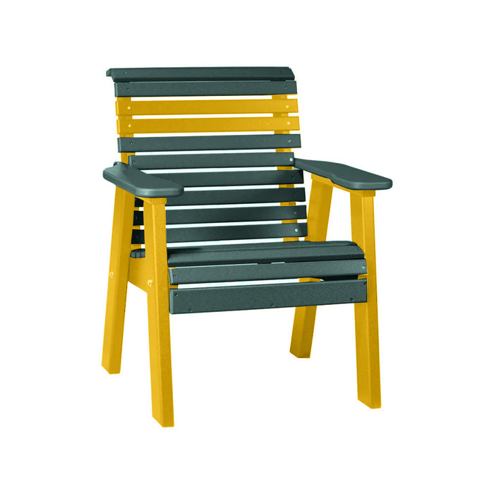 LuxCraft Green 2' Rollback Recycled Plastic Chair