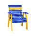 LuxCraft Blue 2' Rollback Recycled Plastic Chair