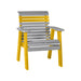 LuxCraft Gray 2' Rollback Recycled Plastic Chair