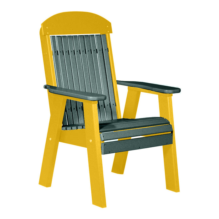 LuxCraft Green 2' Classic Highback Recycled Plastic Chair