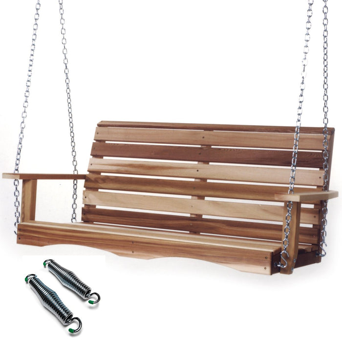 All Things Cedar Duncan 4ft. porch swing with comfort spring hardware
