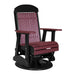 LuxCraft Cherrywood 2 foot Classic Highback Recycled Plastic Swivel Glider Chair