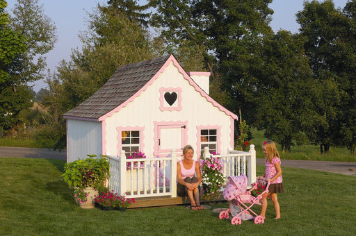 Little Cottage Co. Gingerbread Cottage - Panelized Kit with Floor & Chimney Little Cottage Co. 8x8 / Add Deck & Rail / Add Loft Playhouses LCC-GC-8X8-ADR-AL