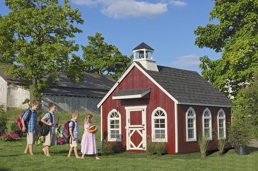Little Cottage Co. Stratford Schoolhouse - Panelized Kit with Floor & Chimney Little Cottage Co. 8X8 / Add Loft Playhouses LCC-SS-8X8-AL