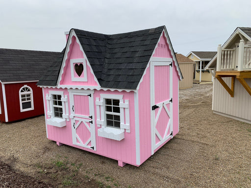 Little Cottage Co. Victorian Playhouse - Panelized Kit with Floor & Chimney Little Cottage Co. 4X6 / No Deck and Rail / Add Loft Playhouses LCCV-P-4X6-NDR-AL
