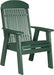 LuxCraft Silla Clásica Respaldo Alto 2 Pies — Verde