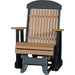 LuxCraft Silla Mecedora Clásica Respaldo Alto 2 Pies — Cedro sobre Negro