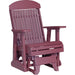 LuxCraft LuxCraft 2 foot Classic Highback Recycled Plastic Glider Chair Cherry Glider Chair 2CPGC