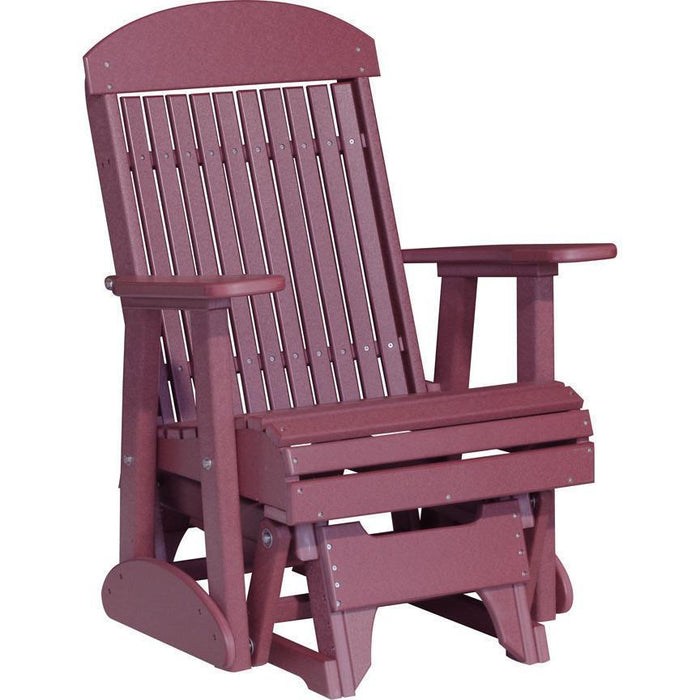 LuxCraft Silla Mecedora Clásica Respaldo Alto 2 Pies — Cherry