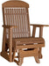 LuxCraft 2 foot Classic Highback Recycled Plastic Glider Chair With Cup Holder