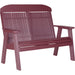 LuxCraft LuxCraft 4' Classic Highback Recycled Plastic Bench Cherry Outdoor Bench 4CPBCW