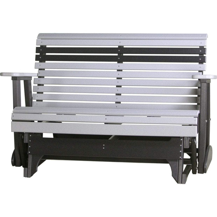 LuxCraft Banco Mecedora Rollback 4 Pies — Gris Paloma sobre Negro