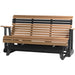 LuxCraft Banco Mecedora Rollback 5 Pies — Cedro sobre Negro