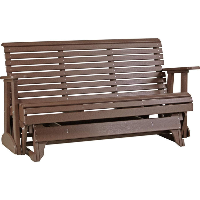 LuxCraft Banco Mecedora Rollback 5 Pies — Castaño Marrón
