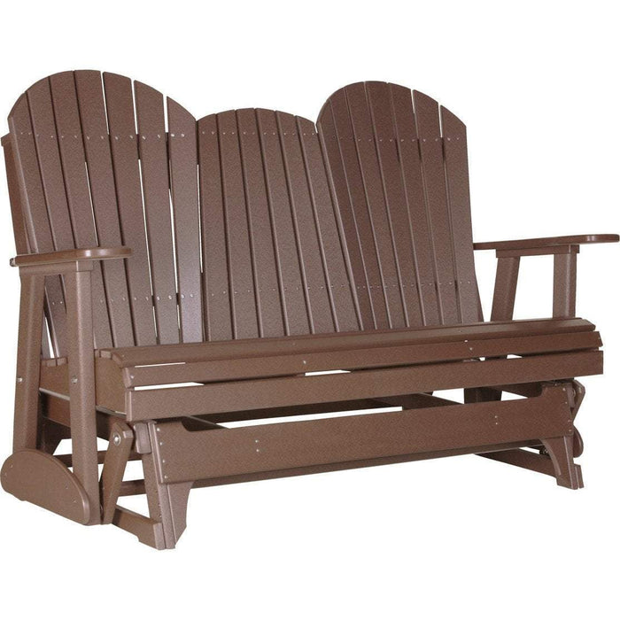 LuxCraft Banco Mecedora Adirondack 5 Pies — Castaño Marrón