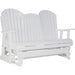 LuxCraft LuxCraft 5 ft. Recycled Plastic Adirondack Outdoor Glider White Adirondack Glider 5APGW
