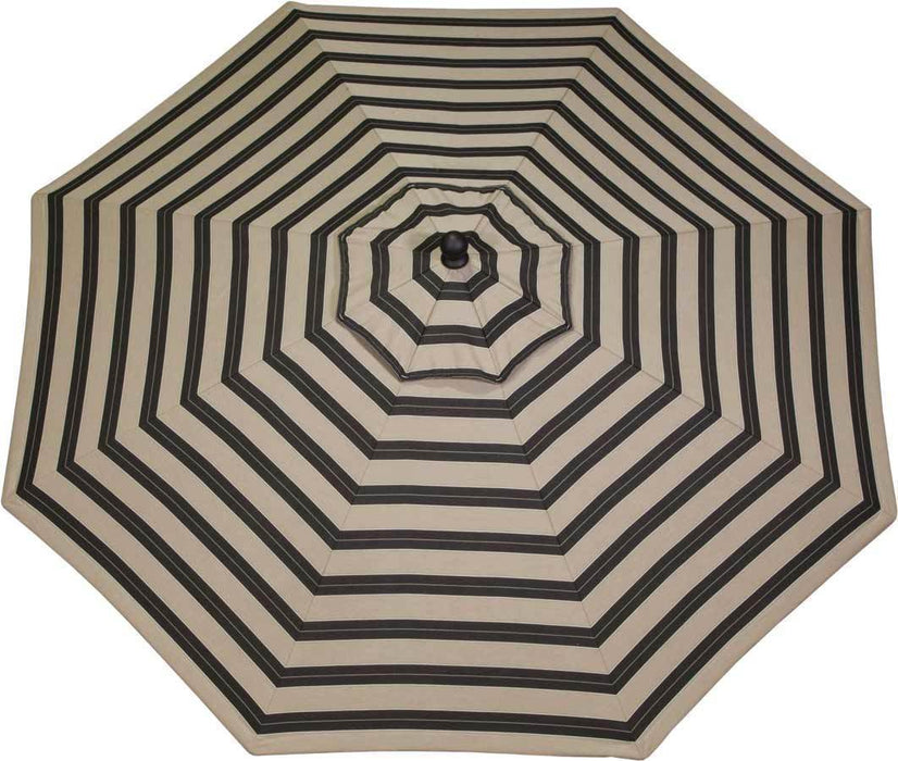 LuxCraft LuxCraft 9' Market Outdoor Umbrella Berenson Tuxedo / Black Accessories 9MUBT8521-Black