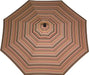 LuxCraft LuxCraft 9' Market Outdoor Umbrella Brannon Redwood / Black Accessories 9MUBR5612-Black