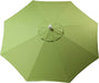 LuxCraft LuxCraft 9' Market Outdoor Umbrella Parrot / Black Accessories 9MUP5405-Black