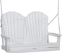 LuxCraft Columpio de Porche Adirondack 4 Pies — Blanco