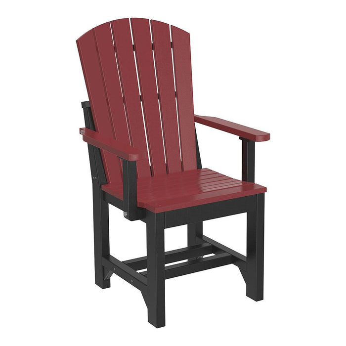 LuxCraft LuxCraft Adirondack Arm Chair With Cup Holder Cherrywood / Black / Dining Chair AAC-CH/BL-D