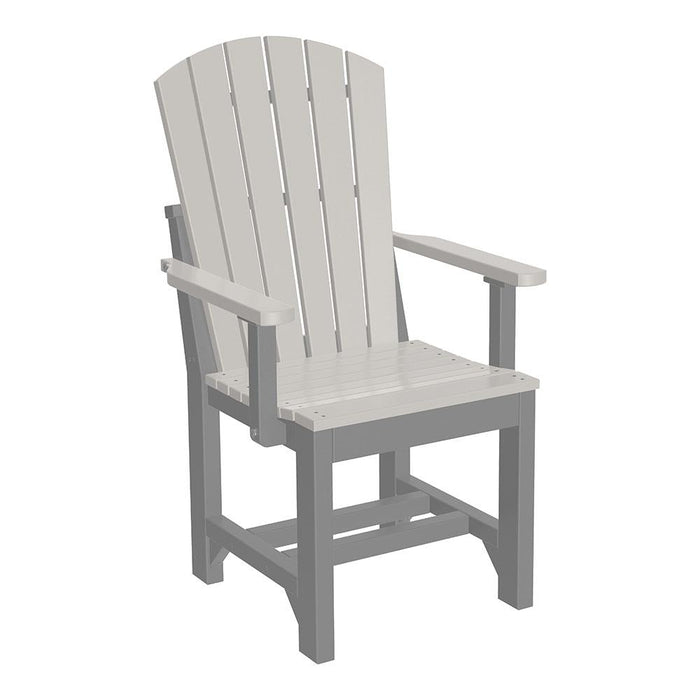 LuxCraft LuxCraft Adirondack Arm Chair With Cup Holder Dove Gray / Slate / Dining Chair AAC-DVGR/SL-D