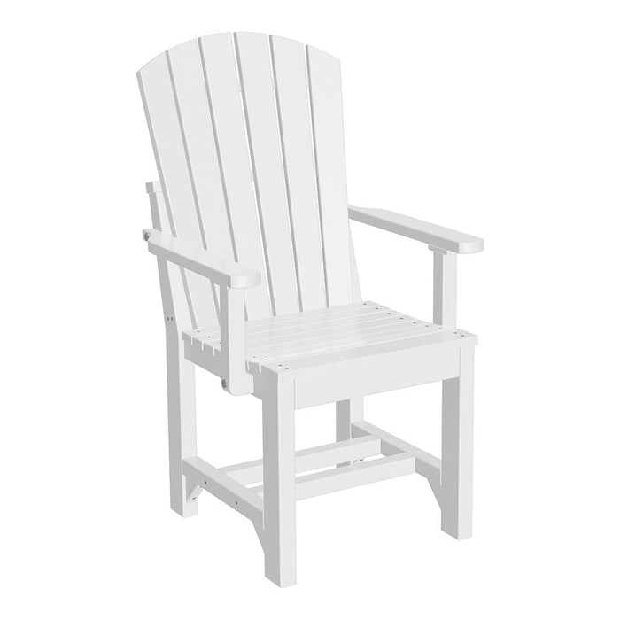 LuxCraft LuxCraft Adirondack Arm Chair With Cup Holder White / Dining Chair AAC-WH-D