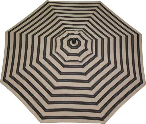 LuxCraft LuxCraft Berenson Tuxedo 9' Market Outdoor Umbrella Berenson Tuxedo / Black Accessories 9MUBT8521-Black