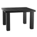 LuxCraft LuxCraft Black Recycled Plastic Square Contemporary Table Black Tables P4SCTBK