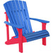 LuxCraft Blue Deluxe Recycled Plastic Adirondack Chair