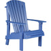 Blue LuxCraft Royal recycled plastic Adirondack chair