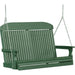 LuxCraft Classic Highback 4ft. porch swing in green