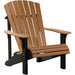 LuxCraft Silla Adirondack Deluxe — Cedro sobre Negro