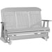 LuxCraft LuxCraft Dove Gray 5 ft. Recycled Plastic Highback Outdoor Glider Dove Gray Highback Glider 5CPGDG