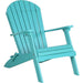 LuxCraft Silla Adirondack Plegable — Azul Aruba