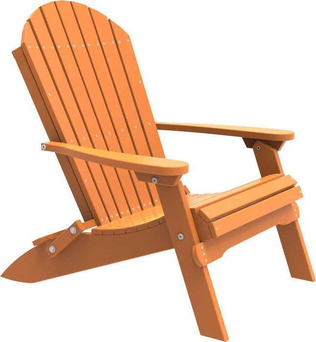 LuxCraft Folding Recycled Plastic Adirondack Chair