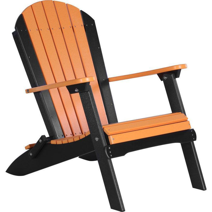LuxCraft Folding Recycled Plastic Adirondack Chair