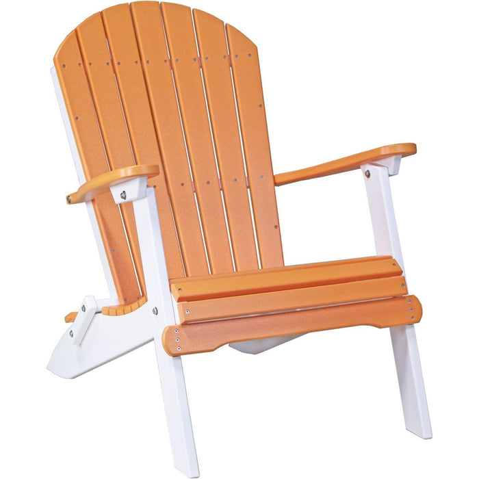 LuxCraft Folding Recycled Plastic Adirondack Chair