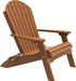 LuxCraft Folding Recycled Plastic Adirondack Chair With Cup Holder
