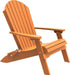 LuxCraft Folding Recycled Plastic Adirondack Chair With Cup Holder