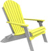 LuxCraft Folding Recycled Plastic Adirondack Chair With Cup Holder
