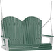 LuxCraft LuxCraft Green Adirondack 4ft. Recycled Plastic Porch Swing Porch Swing