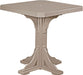 LuxCraft LuxCraft Recycled Plastic 41" Square Table Weatherwood / Bar Tables P41STBWW